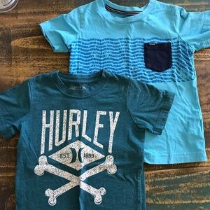 Bundle of Boys Hurley shirts size 6